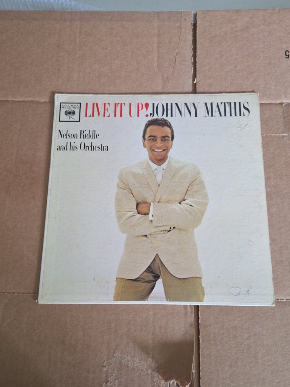Johnny Mathis live it up lp record